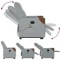 Sillón de masaje reclinable de pie de tela gris claro by , Armchairs - Ref: Foro24-3324014, Price: 288,80 €, Discount: %