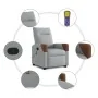Sillón de masaje reclinable de pie de tela gris claro by , Armchairs - Ref: Foro24-3324014, Price: 288,80 €, Discount: %
