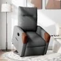 Sillón eléctrico reclinable elevable de tela gris oscuro by , Armchairs - Ref: Foro24-3324023, Price: 336,23 €, Discount: %