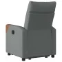 Sillón eléctrico reclinable elevable de tela gris oscuro by , Armchairs - Ref: Foro24-3324023, Price: 336,23 €, Discount: %