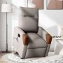 Sillón de masaje eléctrico reclinable elevable tela taupé by , Armchairs - Ref: Foro24-3324035, Price: 340,18 €, Discount: %
