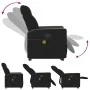 Sillón reclinable de masaje elevable tela negro by , Armchairs - Ref: Foro24-3324061, Price: 289,37 €, Discount: %