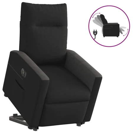 Sillón eléctrico reclinable elevable de tela negro by , Armchairs - Ref: Foro24-3324068, Price: 325,66 €, Discount: %