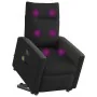 Sillón de masaje eléctrico reclinable elevable tela negro de , Sillones - Ref: Foro24-3324075, Precio: 340,01 €, Descuento: %