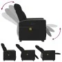 Sillón de masaje eléctrico reclinable elevable tela negro de , Sillones - Ref: Foro24-3324075, Precio: 340,01 €, Descuento: %