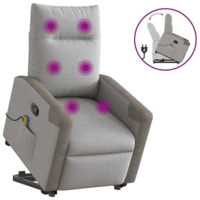 Sillón de masaje reclinable de pie de tela gris nube by , Armchairs - Ref: Foro24-3324094, Price: 288,65 €, Discount: %