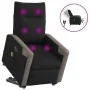 Sillón de masaje eléctrico reclinable elevable tela negro by , Armchairs - Ref: Foro24-3324107, Price: 337,89 €, Discount: %