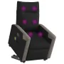 Sillón de masaje eléctrico reclinable elevable tela negro by , Armchairs - Ref: Foro24-3324107, Price: 337,89 €, Discount: %