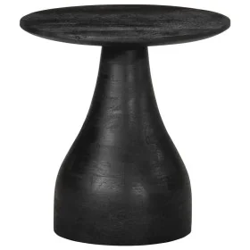 Mesa auxiliar madera maciza de mango negra Ø40x40 cm by , Side tables - Ref: Foro24-4017533, Price: 114,96 €, Discount: %