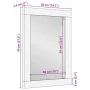 Espejo de baño madera maciza mango 50x3x70 cm von , Badezimmermöbel - Ref: Foro24-4018695, Preis: 54,62 €, Rabatt: %