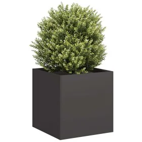 Jardinera de acero laminado en frío negro 40x40x40 cm by , Pots and planters - Ref: Foro24-860661, Price: 59,29 €, Discount: %