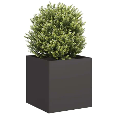 Jardinera de acero laminado en frío negro 40x40x40 cm by , Pots and planters - Ref: Foro24-860661, Price: 59,29 €, Discount: %