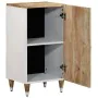 Aparador de madera maciza de mango 40x33,5x75 cm by , CD and DVD storage - Ref: Foro24-4018688, Price: 77,26 €, Discount: %