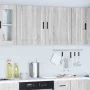 Armarios pared para cocina 2 uds Porto gris sonoma by , Kitchen cabinets - Ref: Foro24-854050, Price: 103,67 €, Discount: %