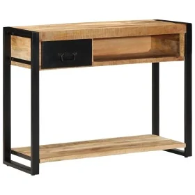 Mesa consola madera maciza mango 100x35x75 cm by , console tables - Ref: Foro24-4015929, Price: 170,99 €, Discount: %