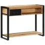 Mesa consola madera maciza mango 100x35x75 cm by , console tables - Ref: Foro24-4015929, Price: 170,99 €, Discount: %