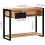 Mesa consola madera maciza mango 100x35x75 cm by , console tables - Ref: Foro24-4015929, Price: 170,99 €, Discount: %
