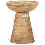 Mesa auxiliar madera maciza de mango Ø37x45 cm by , Side tables - Ref: Foro24-4017538, Price: 123,36 €, Discount: %