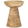 Mesa auxiliar madera maciza de mango Ø37x45 cm by , Side tables - Ref: Foro24-4017538, Price: 123,36 €, Discount: %