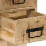 Mesita de noche madera maciza de mango 60x32x80 cm by , Nightstands - Ref: Foro24-4017527, Price: 91,48 €, Discount: %