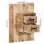 Mesita de noche madera maciza de mango 60x32x80 cm by , Nightstands - Ref: Foro24-4017527, Price: 91,48 €, Discount: %