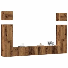 Conjunto de mueble de TV 6 piezas montado la pared madera vieja von , TV-Möbel - Ref: Foro24-3329141, Preis: 268,60 €, Rabatt: %