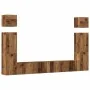 Conjunto de mueble de TV 6 piezas montado la pared madera vieja von , TV-Möbel - Ref: Foro24-3329141, Preis: 268,60 €, Rabatt: %