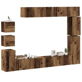 Conjunto de mueble de TV 9 piezas montado la pared madera vieja von , TV-Möbel - Ref: Foro24-3329157, Preis: 414,47 €, Rabatt: %