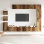 Conjunto de mueble de TV 9 piezas montado la pared madera vieja de , Muebles TV - Ref: Foro24-3329157, Precio: 414,47 €, Desc...