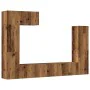 Conjunto de mueble de TV 5 piezas montado la pared madera vieja de , Muebles TV - Ref: Foro24-3329195, Precio: 232,25 €, Desc...