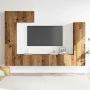 Conjunto de mueble de TV 5 piezas montado la pared madera vieja de , Muebles TV - Ref: Foro24-3329195, Precio: 232,25 €, Desc...