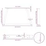 Patas para mesa comedor forma V 2 uds antracita 50x(30-31,3) cm von , Tischbeine - Ref: Foro24-4012530, Preis: 56,70 €, Rabat...