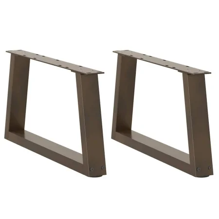Patas para mesa de comedor en forma de V 2 uds acero natural by , Table legs - Ref: Foro24-4012539, Price: 66,32 €, Discount: %