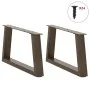 Patas para mesa de comedor en forma de V 2 uds acero natural by , Table legs - Ref: Foro24-4012539, Price: 66,32 €, Discount: %