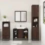 Set de muebles baño 3 pzas madera contrachapada roble marrón de , Muebles de baño - Ref: Foro24-3301034, Precio: 231,69 €, De...