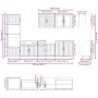 Mueble cocina Kalmar roble ahumado 7 pzas madera contrachapada von , Küchenschränke - Ref: Foro24-3314746, Preis: 622,97 €, R...