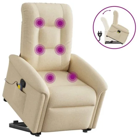 Silla de masaje reclinable de pie de tela color crema von , Sessel - Ref: Foro24-3303272, Preis: 325,08 €, Rabatt: %