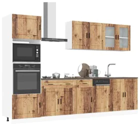 Mueble cocina Kalmar madera vieja 7 pzas madera contrachapada von , Küchenschränke - Ref: Foro24-3314759, Preis: 654,33 €, Ra...