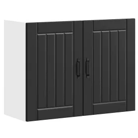 Armario de pared de cocina Lucca madera ingeniería negra by , Kitchen cabinets - Ref: Foro24-853828, Price: 75,49 €, Discount: %