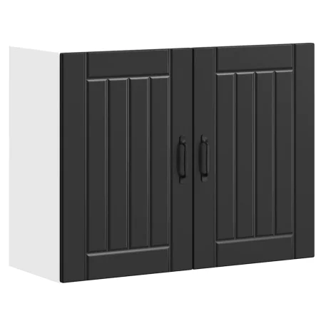 Armario de pared de cocina Lucca madera ingeniería negra by , Kitchen cabinets - Ref: Foro24-853828, Price: 76,24 €, Discount: %
