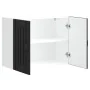Armario de pared de cocina Lucca madera ingeniería negra by , Kitchen cabinets - Ref: Foro24-853828, Price: 76,24 €, Discount: %