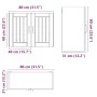 Armario de pared de cocina Lucca madera ingeniería negra by , Kitchen cabinets - Ref: Foro24-853828, Price: 76,24 €, Discount: %