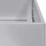 Jardinera 280x40x40 cm de acero galvanizado by , Pots and planters - Ref: Foro24-860694, Price: 143,65 €, Discount: %