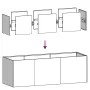 Jardinera 120x40x40 cm de acero galvanizado von , Töpfe und Pflanzgefäße - Ref: Foro24-860680, Preis: 78,65 €, Rabatt: %