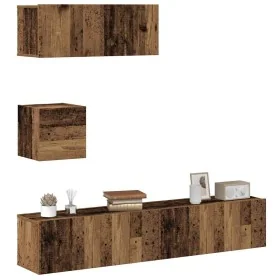 Conjunto de mueble de TV 4 piezas montado la pared madera vieja von , TV-Möbel - Ref: Foro24-3329155, Preis: 149,29 €, Rabatt: %