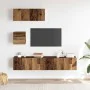 Conjunto de mueble de TV 4 piezas montado la pared madera vieja by , TV Furniture - Ref: Foro24-3329155, Price: 150,19 €, Dis...