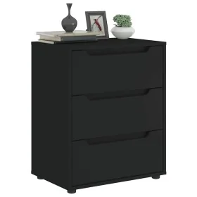 Aparador VISNES negro 60x40x73 cm madera de ingeniería by , Drawers - Ref: Foro24-4108285, Price: 113,52 €, Discount: %