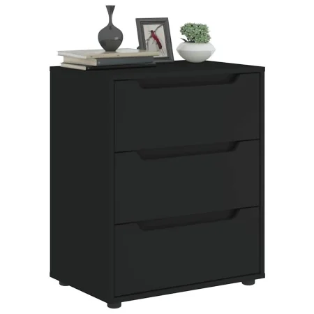 Aparador VISNES negro 60x40x73 cm madera de ingeniería von , Schubladen - Ref: Foro24-4108285, Preis: 114,10 €, Rabatt: %