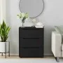 Aparador VISNES negro 60x40x73 cm madera de ingeniería von , Schubladen - Ref: Foro24-4108285, Preis: 114,10 €, Rabatt: %