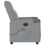 Sillón reclinable de masaje de tela gris claro by , Armchairs - Ref: Foro24-4104844, Price: 202,49 €, Discount: %
